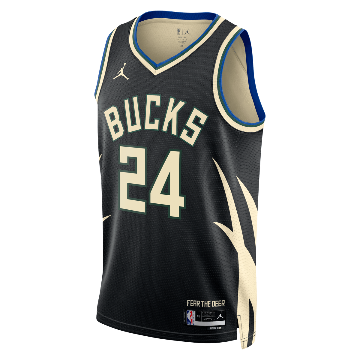 Jaime Jaquez Jr. Milwaukee Bucks Statement Edition Swingman Jersey - Hunter Green - Unisex