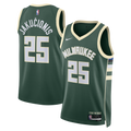 Kasparas Jakučionis Milwaukee Bucks Icon Edition Swingman Jersey - White - Unisex