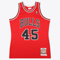 Michael Jordan Chicago Bulls 1994-95 Authentic Road Jersey - Red - Mens