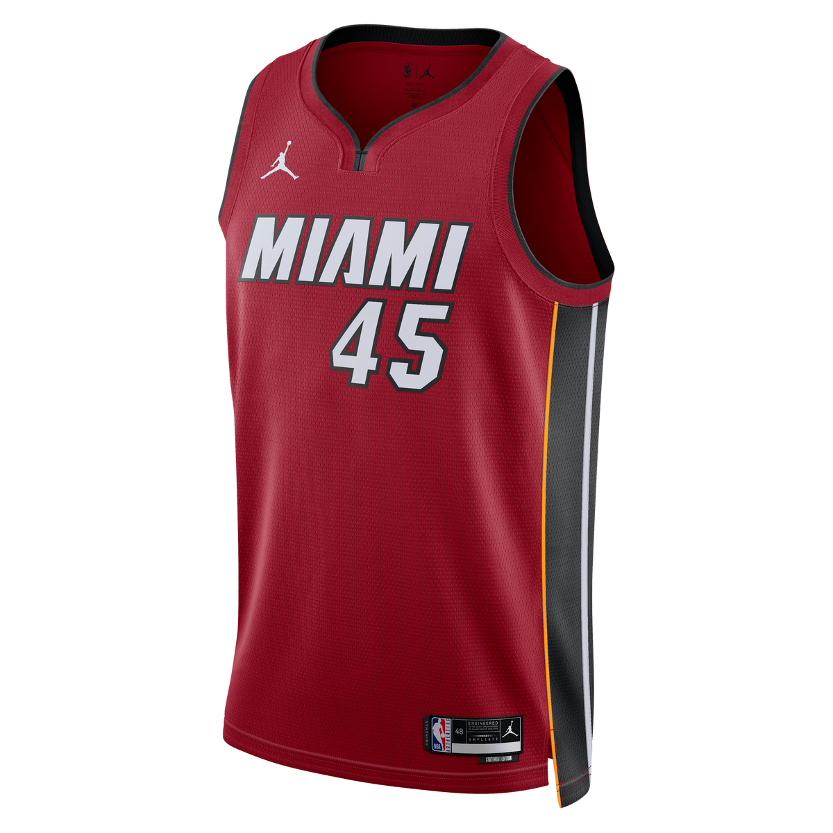 Davion Mitchell Miami Heat Statement Edition Swingman Jersey - Red - Unisex