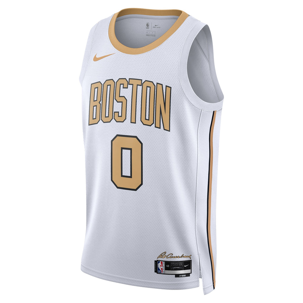 Jayson Tatum Boston Celtics 2025/26 City Edition Swingman Jersey - White - Unisex