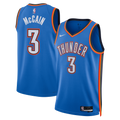 Jared McCain Oklahoma City Thunder Icon Edition Swingman Jersey - Blue - Unisex
