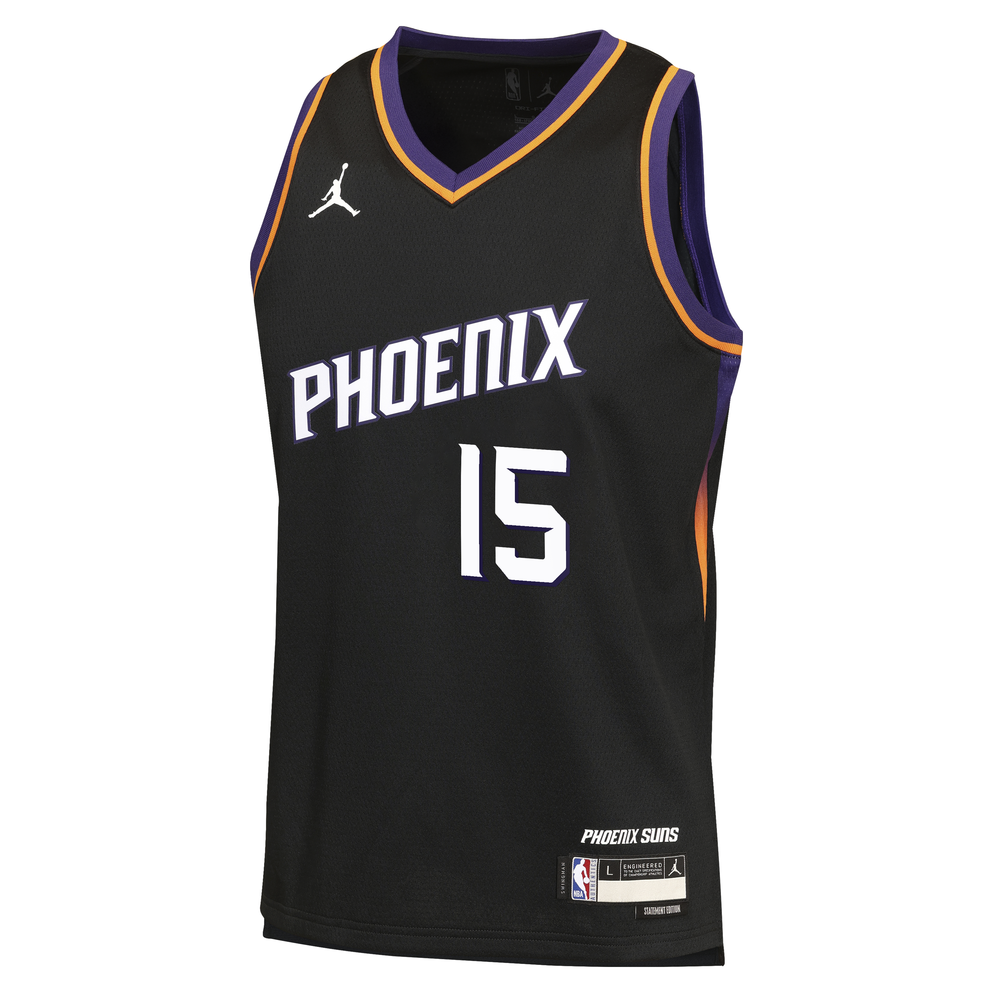 Devin Booker Phoenix Suns Statement Edition Jersey - Black - Youth
