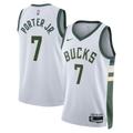 Kevin Porter Jr. Milwaukee Bucks Association Edition Swingman Jersey - White - Unisex