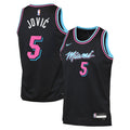 Nikola Jović Miami Heat 2025/26 City Edition Swingman Jersey - Black - Youth