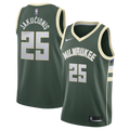 Kasparas Jakučionis Milwaukee Bucks Icon Edition Swingman Jersey - White - Youth