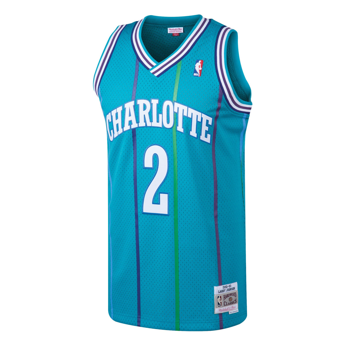 Larry Johnson Charlotte Hornets 1992-93 Hardwood Classics Swingman Jersey - Mens