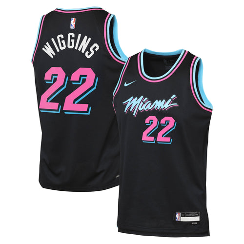 Andrew Wiggins Miami Heat 2025/26 City Edition Swingman Jersey - Black - Youth