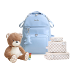 Teddy Blue Diaper Bag Bundle