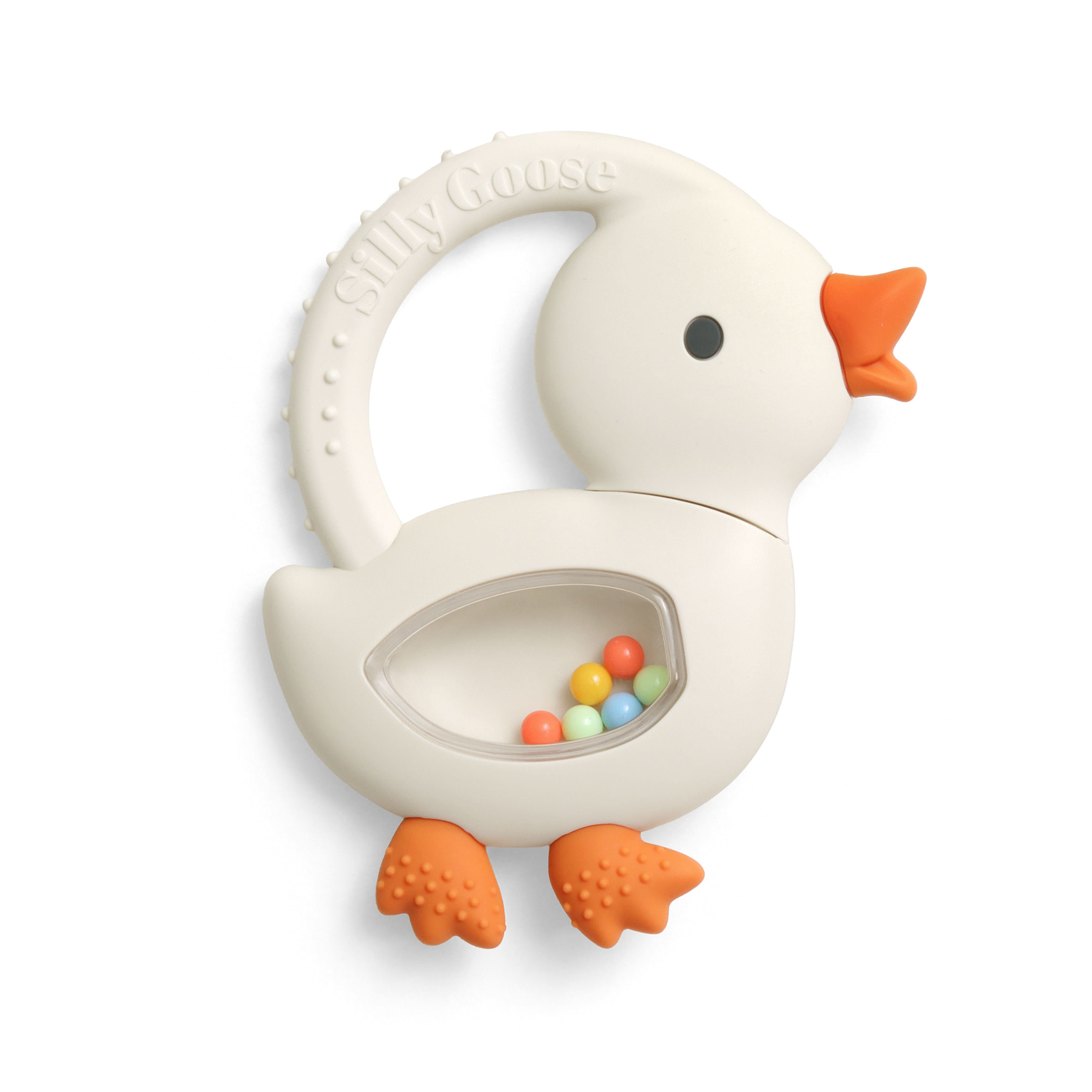 604401996_Itzy_Ritzy_Teething_Bitzy_Shake_Goose-01 Bitzy Shake™ Rattle and Teether - Image 1