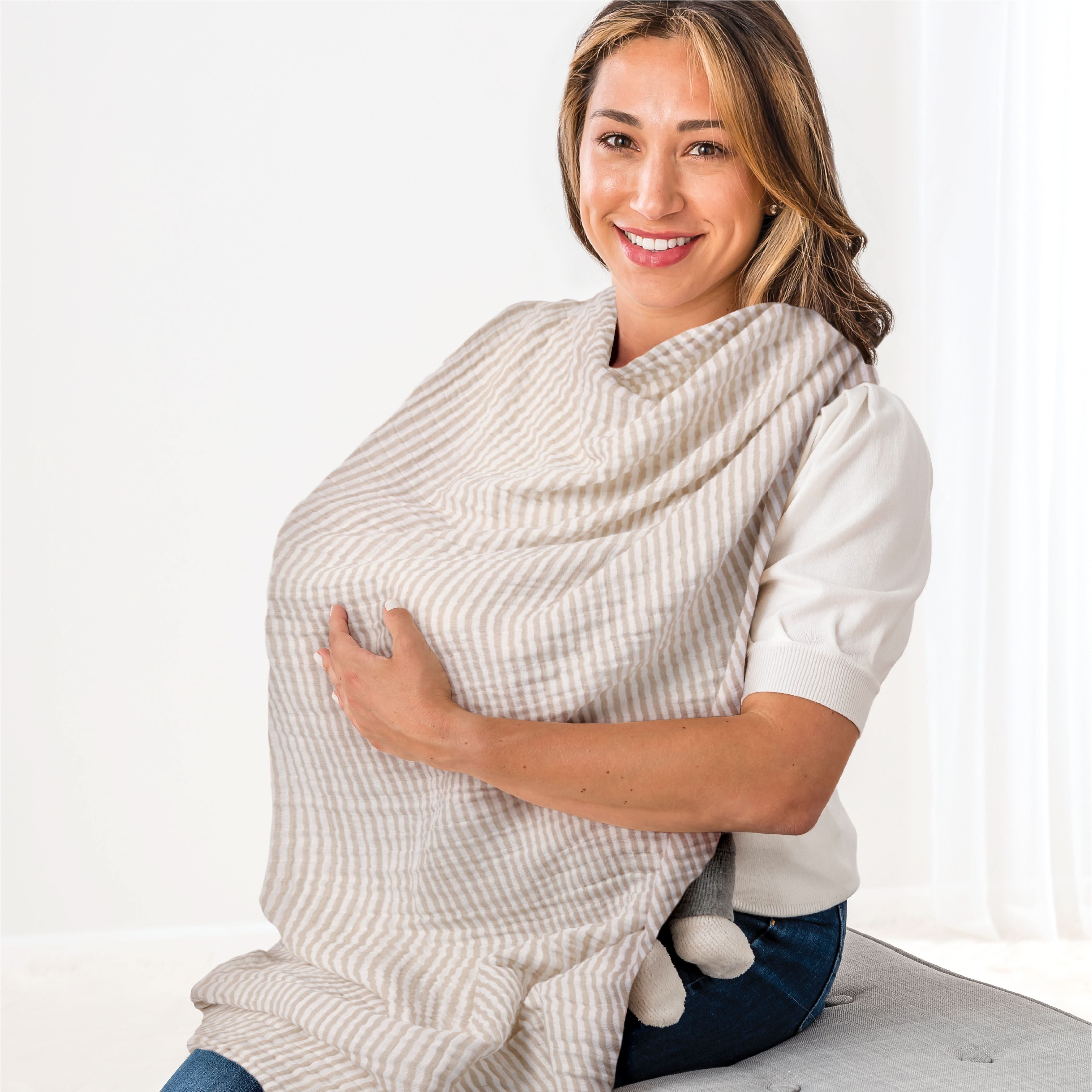 805601647_Itzy_Ritzy_Breastfeeding_Feeding_Breastfeeding_Boss_Chai_Stripe_FULLSIZE-01 Breastfeeding Boss™ A Multitasking Must-Have for Nursing, Swaddling & More - Image 1