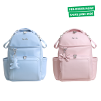 Ribbons & Roses & Teddy Blue Diaper Bag Bundle (Ships June 2026)