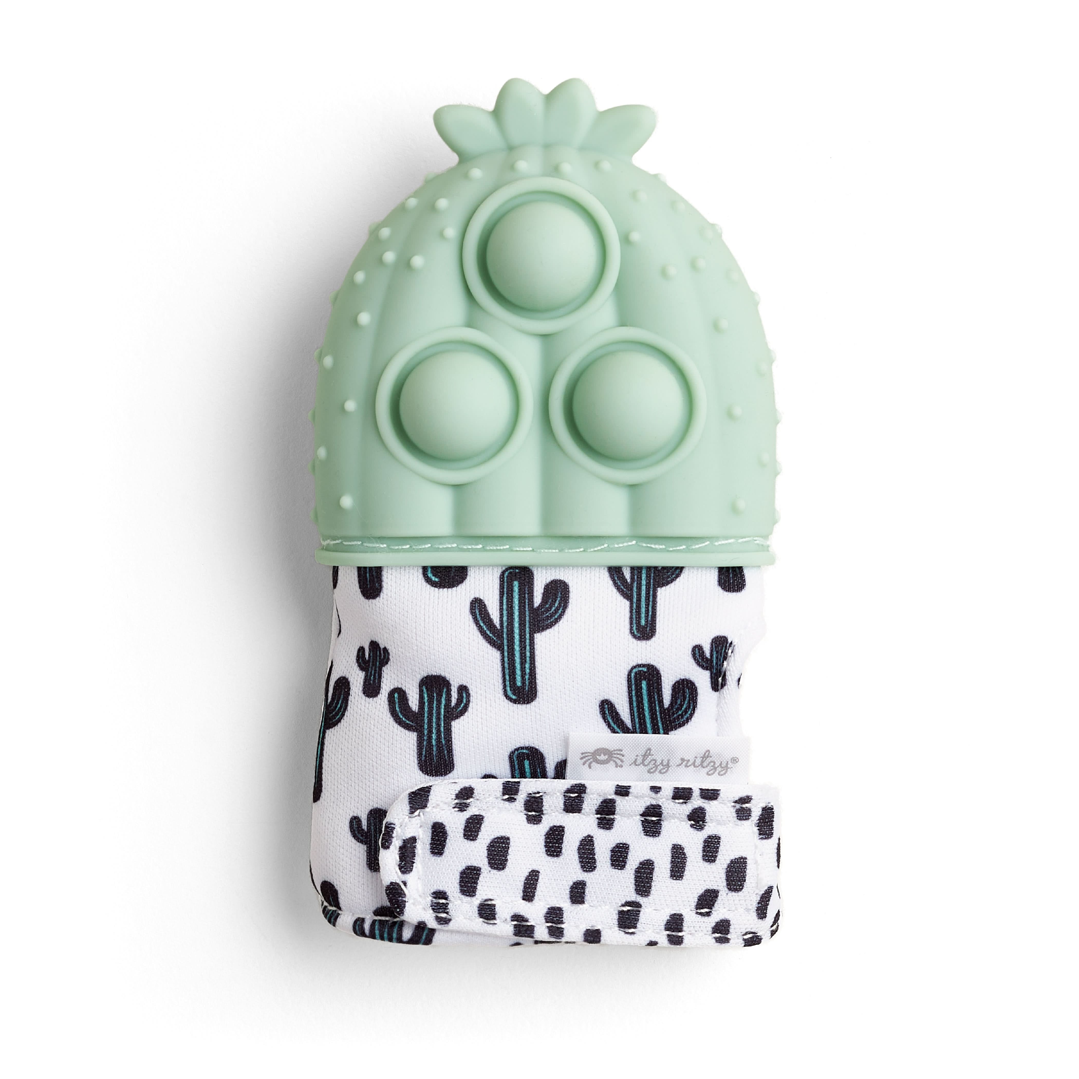 Itzy_Ritzy_Teether_Itzy_Mitt_Pop_Cactus-notext-07 Itzy Mitt Pop™ Sensory Teething Mitten - Image 1