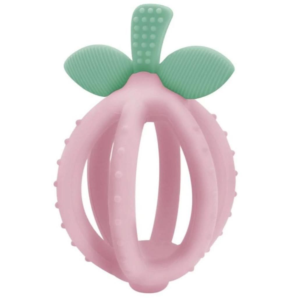 LEMON_BALL_TEETHER_PINK_LEMONADE_FRONT_1024x1024_a81b038e-1f57-4f3b-9a9b-3820c1ec5e08 Bitzy Biter™ Teething Ball & Training Toothbrush - Image 1